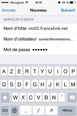 recevoir mail sur Ipad